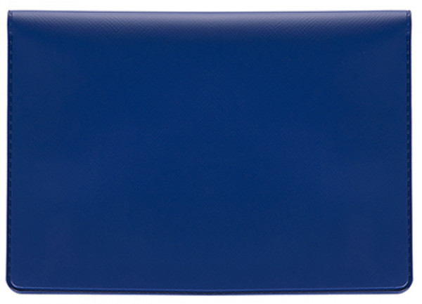 Blue Vinyl Top Stub Checkbook Cover