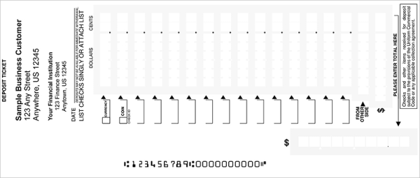 Easy Scan Business Deposit Book