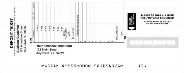Safeguard Format Deposit Book