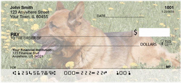 German Shepherd Personal Checks
