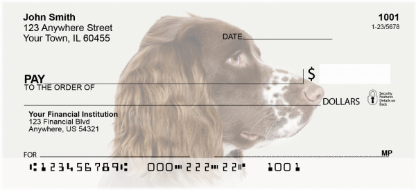 English Spaniels Personal Checks