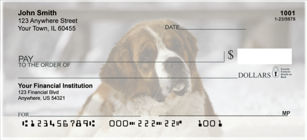 Saint Bernard Personal Checks