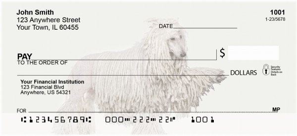 Standard Poodle Personal Checks