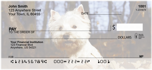 West Highland White Terrier Personal Checks
