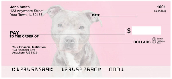 Bully Breed Love Personal Checks