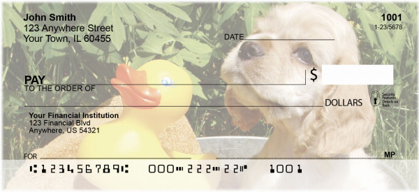 Cute Cocker Spaniels Personal Checks