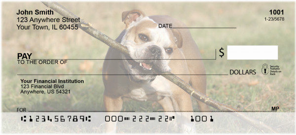 Fun with Bulldogs Personal Checks