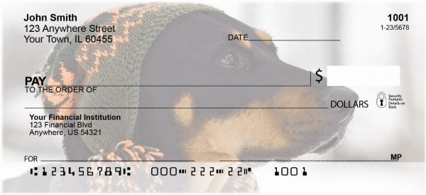 Fun Doberman Style Personal Checks