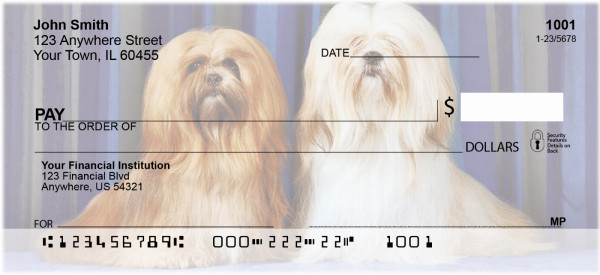 Lhasa Apso Personal Checks