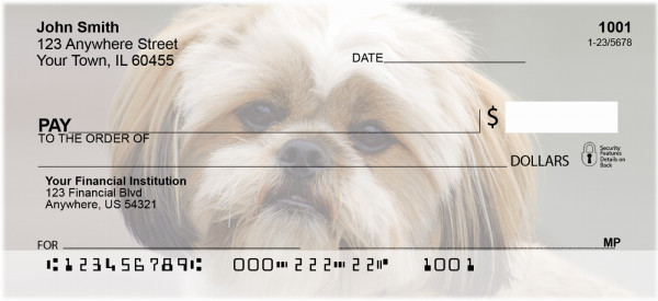 Lhasa Apso Puppy Personal Checks