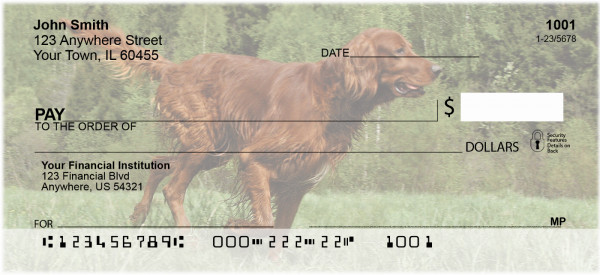 Irish Setter Personal Checks