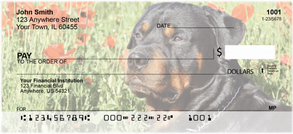 Rottweiler Personal Checks