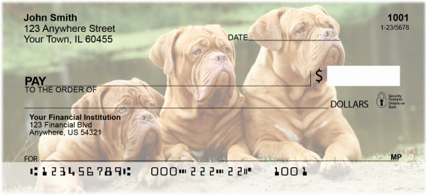 Majestic Mastiff Personal Checks
