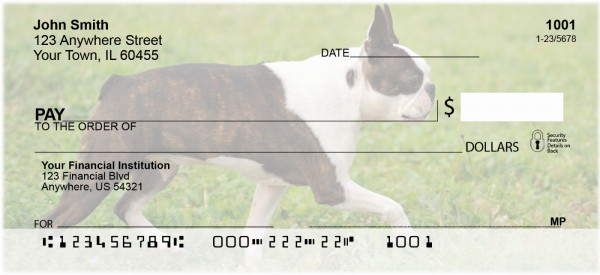 Boston Terrier Personal Checks