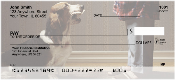 Basset Hound Personal Checks
