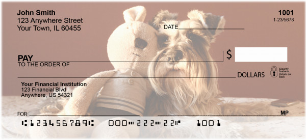 Snugly Schnauzer Personal Checks