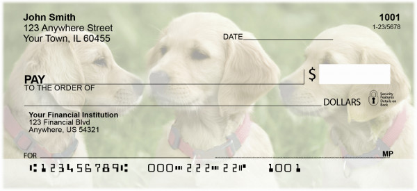 Cute Puppies Personal Checks