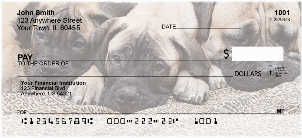 Bullmastiff Personal Checks