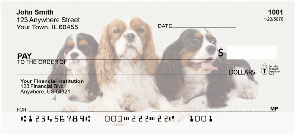 Cavalier Spaniels Personal Checks