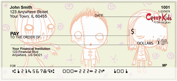 Dr. Krinkles' Creep Kids Personal Checks