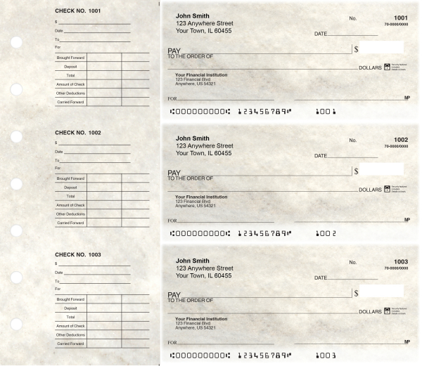 Marble Designer Deskset Checks