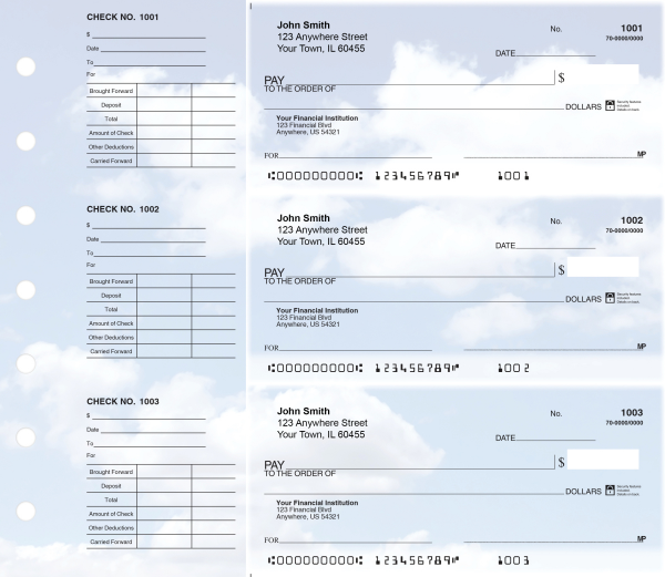 Clouds Designer Deskset Checks