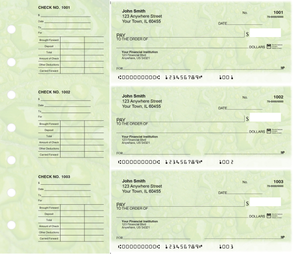 Leaf Designer Deskset Checks