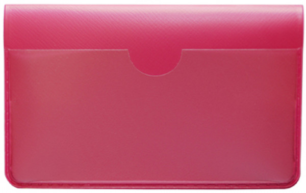 Hot Pink Vinyl Debit Card Cover