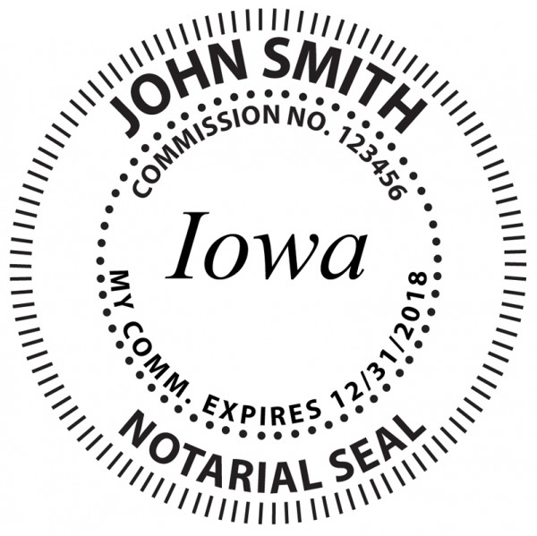 Iowa Notary Embosser