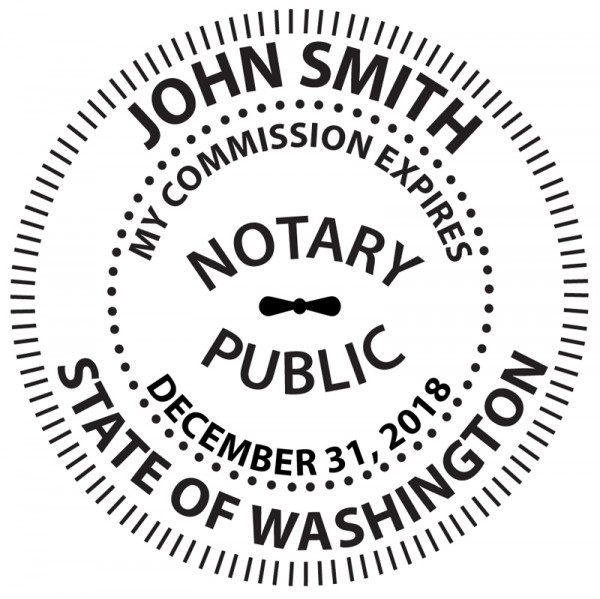 Washington Notary Embosser