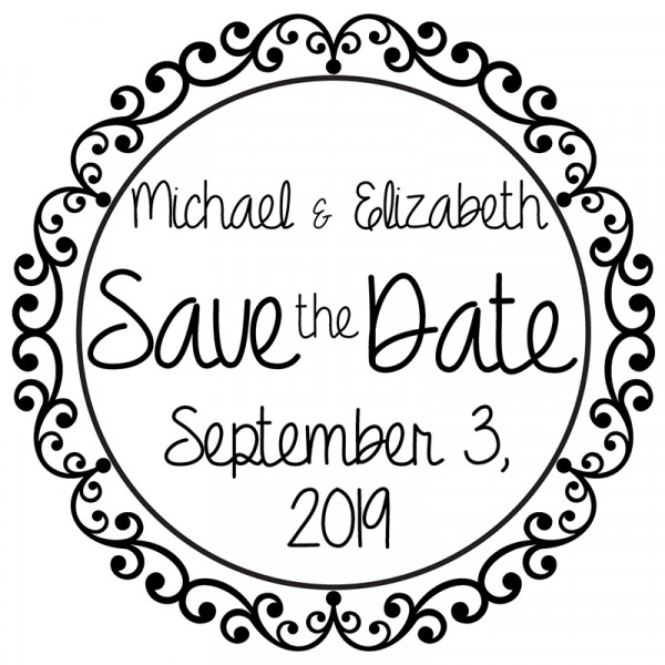 Designer Save the Date Wedding Embosser