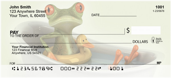 Funky Frogs Personal Checks