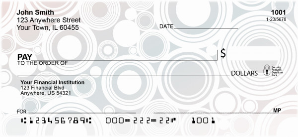 Pastel Arcs Personal Checks