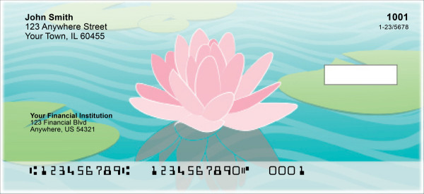 Water Lilies Personal Checks