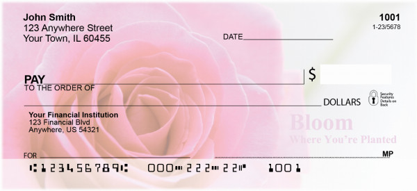 Bloom Where You're Planted Personal Checks