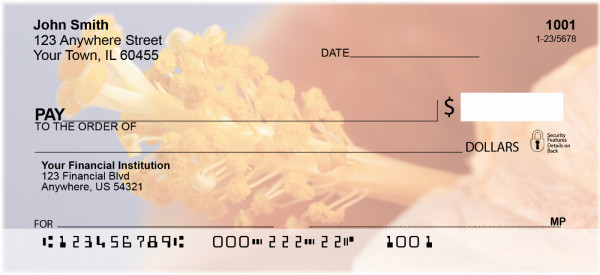 Bouquet of Hibiscus Personal Checks
