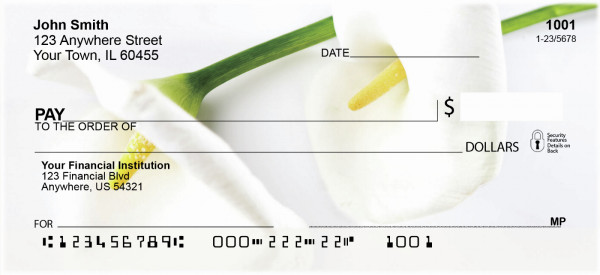 Calla Lilies Personal Checks
