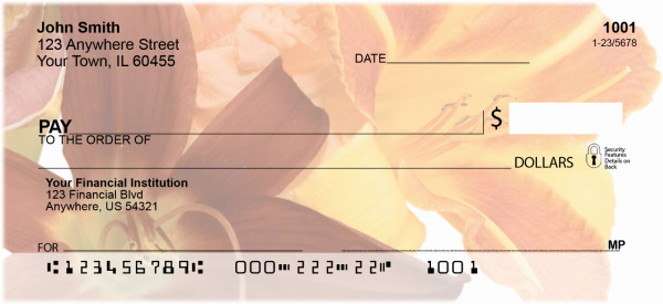 Day Lilies Personal Checks