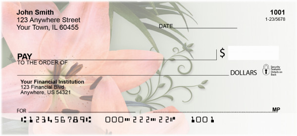 Day Lilies Delight Personal Checks