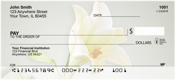 Easter Lilies Personal Checks