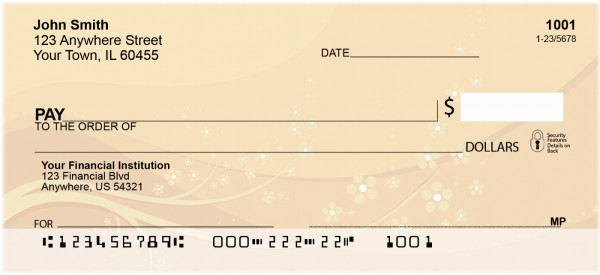 Oriental Inspired Sakura Blossoms Personal Checks