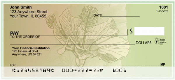 Hibiscus - Yummy Hibiscus Personal Checks