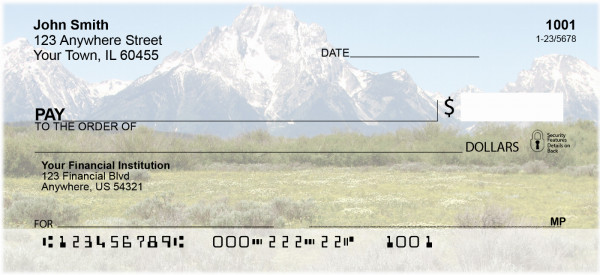 Mountain Wildflowers Personal Checks