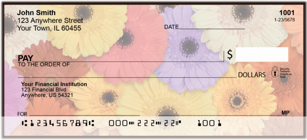 Retro Garden Personal Checks
