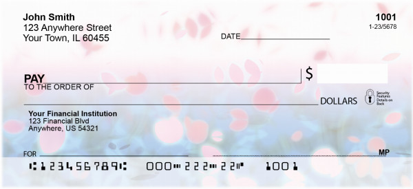 Sakura Blossoms Personal Checks