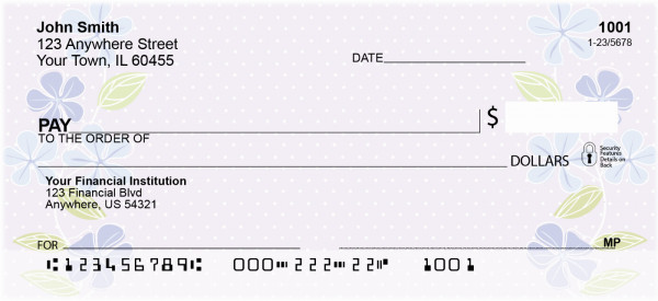 Open Blossoms Personal Checks