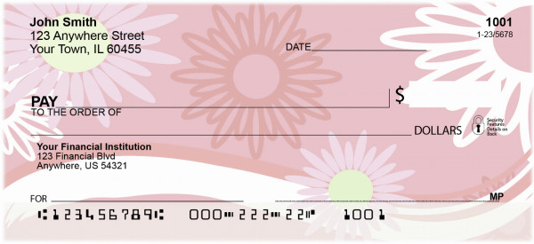 Sweeping Daisies Personal Checks