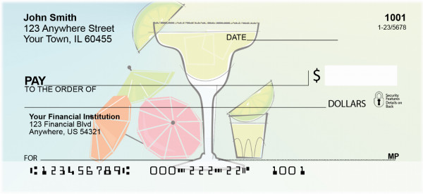 Classic Cocktails Personal Checks