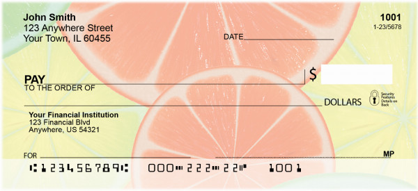 Citrus Fruits Personal Checks