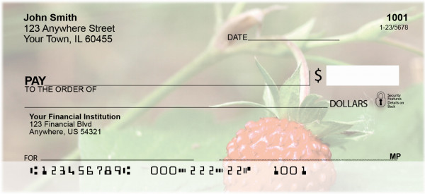 Bloomin' Strawberries Personal Checks